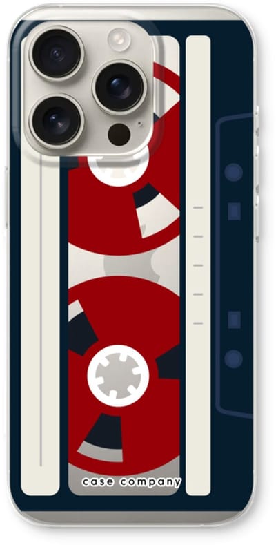Case Company® - Hoesje geschikt voor iPhone 16 Pro hoesje - Here's your tape - Soft Cover Telefoonhoesje - Bescherming aan alle Kanten en Schermrand