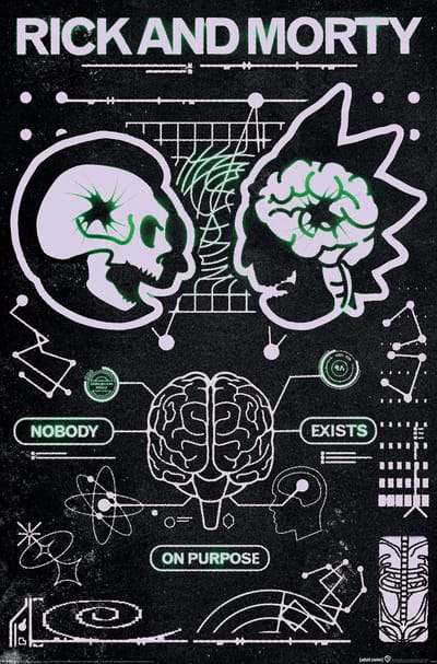 Poster Rick and Morty - Classrickal 61x91,5cm