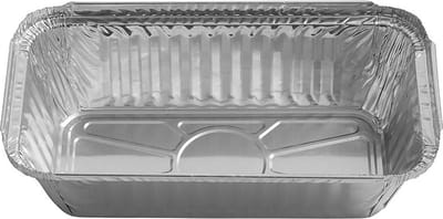 Aluminium schaal rechthoekig 200x111x48mm - 500 st/ds.