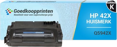 Huismerk HP 42X toner / HP Q5942X toner (Q1339A) cartridge Zwart (20.000 afdrukken)