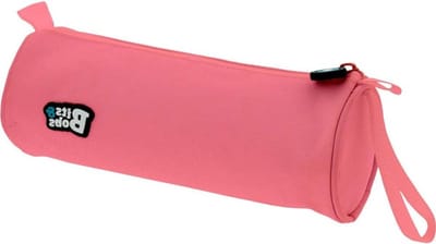 Rond Etui - Pennenetui Schooltas - Schoolspullen Opbergen - Grote Capaciteit - 23 x 8 cm - Lichtroze