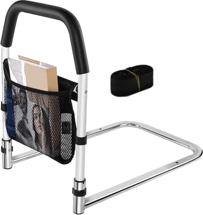 Bedhek Ondersteuning - Veiligheidsgreep Bed - Zelfstandig Opstaan - Antislip Inklapbaar - 35x52x50 cm