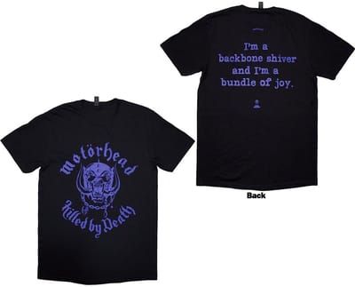 Motorhead - Killed By Death Lyric Heren T-shirt - M - Zwart