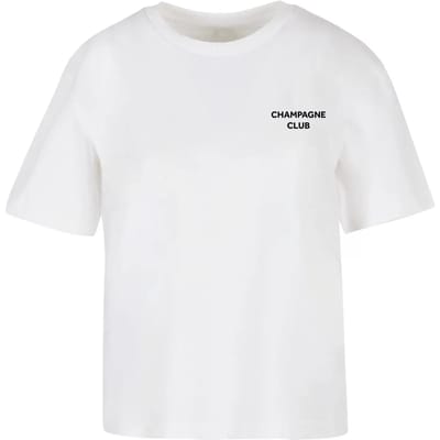 Mister Tee - The Champagne Club Dames T-shirt - 4XL - Wit