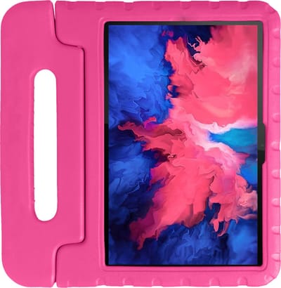 Hoes - Geschikt voor Lenovo Tab P11 - Kinderhoes Shockproof Bumper - Kidsproof Case - Tablet Hoesje - Kinder Hoesje Cover - Roze