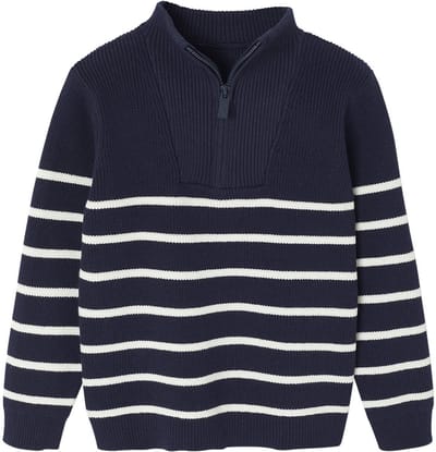 Vertbaudet Gestreept sweater met lange mouwen voor jongens