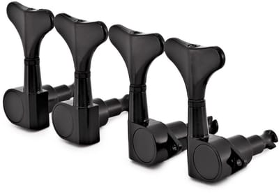 Guitarworks Mini Stemmechanieken voor Basgitaren, 2-in-Line, Zwart