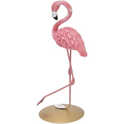 Statue de flamant rose, ornements en résine, accessoires de décoration pour la maison, salon, chambre à coucher, étude pink