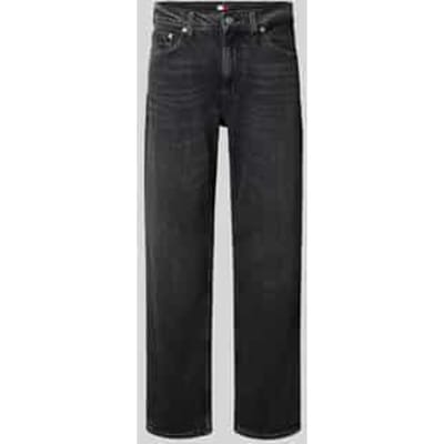 Slim fit straight leg jeans van katoenmix