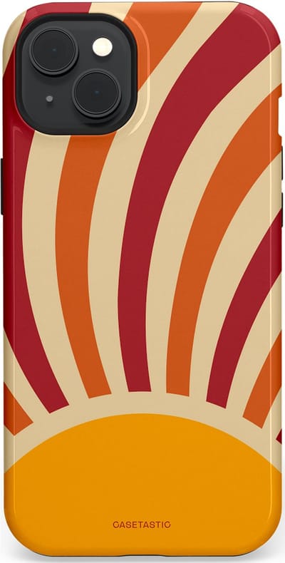 Casetastic Hoesje Geschikt voor Apple iPhone 15 Plus Magsafe - Stijlvolle Beschermende Duo-layer Case - Retro zomer