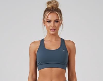 La V Sportbh racerback blauwgrijs XS