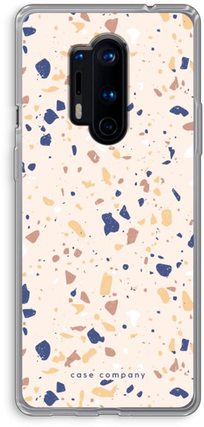 Case Company® - Hoesje geschikt voor OnePlus 8 Pro hoesje - Terrazzo N°23 - Soft Cover Telefoonhoesje - Bescherming aan alle Kanten en Schermrand