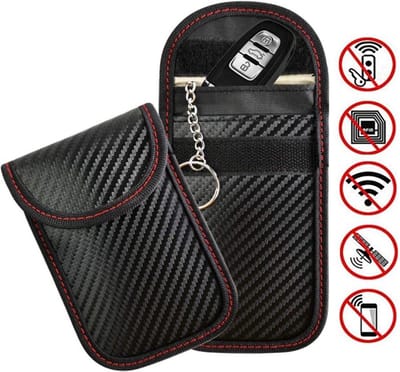 Anti-diefstal Beschermhoes Voor Autosleutel I Keyless entry Beschermhoes I RFID Beschermhoes Autosleutels I Carbon I 16 x 12 CM