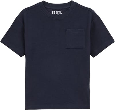 WE Fashion Jongens T-shirt met structuur en borstzak