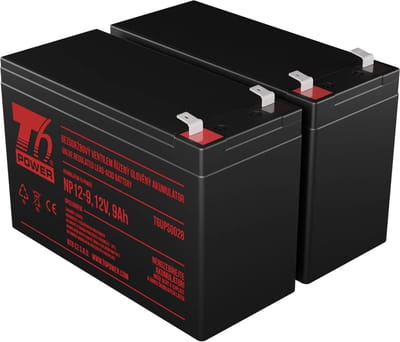 Reservebatterij Set - Noodstroom Batterij - UPS Bescherming - 12 Volt VRLA - 10x15x13 cm