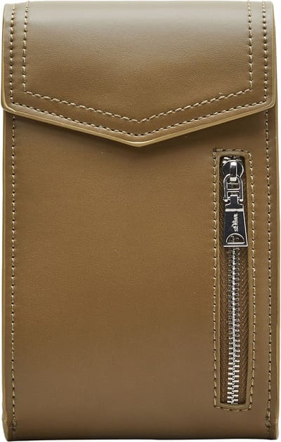 s.Oliver Telefoontasje Schoudertas Mobile Phone Bag Brown Olijfgroen