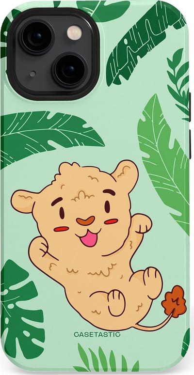 Casetastic Hoesje Geschikt voor Apple iPhone 13 Mini Magsafe - Stijlvolle Beschermende Duo-layer Case - Leeuwenhartje