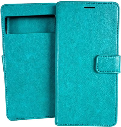 Portemonnee Book Case Hoesje Geschikt voor: Google Pixel 6 - Mintgroen