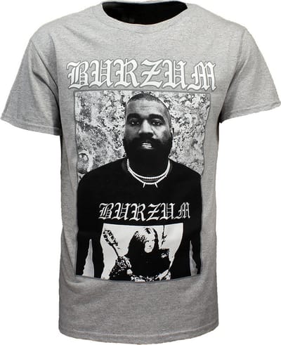 Burzum Kanye West T-Shirt Grijs - Officiële Merchandise - S