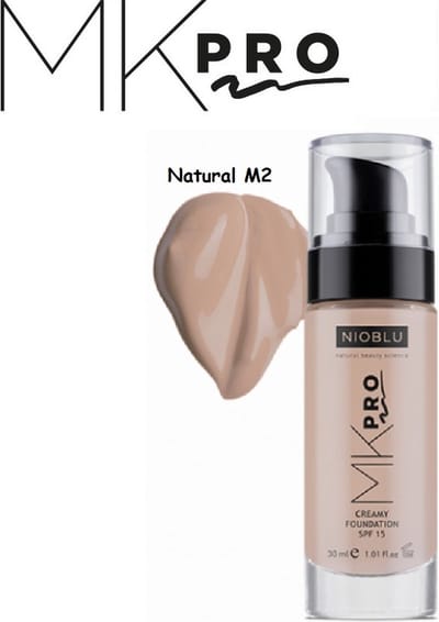 NIOBLU - MKPro - Creamy - Foundation - SPF15 - Natural M2