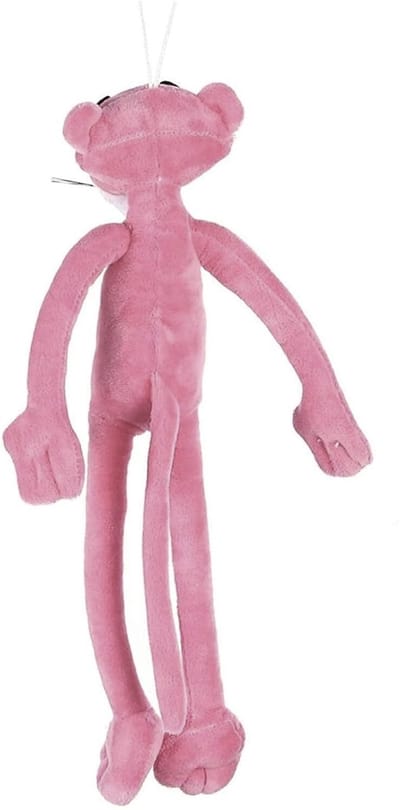 Pink Panther Pluche Knuffel 45 cm - Speelgoed knuffeldier knuffelpop voor kinderen jongens meisjes - Roze Panter Tijger Leeuw - Extra grote groot pluche knuffelbeest
