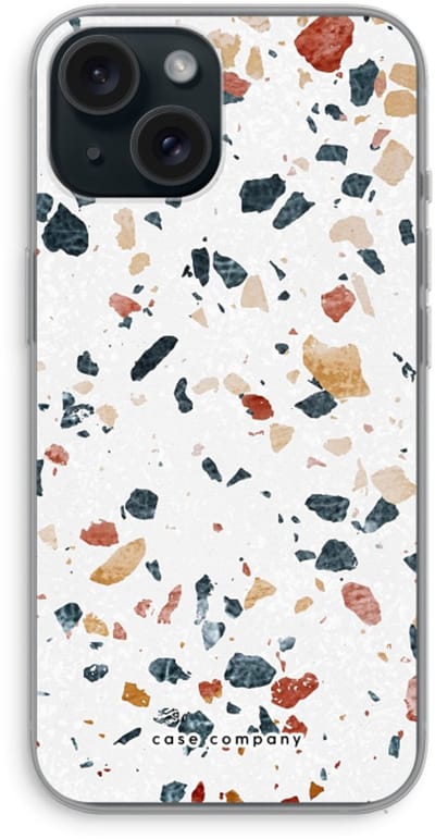 Case Company® - Hoesje geschikt voor iPhone 15 hoesje - Terrazzo N°4 - Soft Cover Telefoonhoesje - Bescherming aan alle Kanten en Schermrand