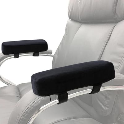 Verwijderbare Armleuning Kussen Set van 2 - Antislip Geheugenfoam Kussens voor Kantoor en Gaming Stoelen