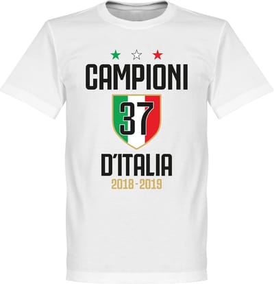 Campioni D'Italia 37 T-Shirt - Wit - S