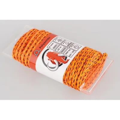 Mamutech Hoogwaardig Touw Paraloc - Polyamide - Uv-bestendig - 6mm X 10m - Oranje-zwart
