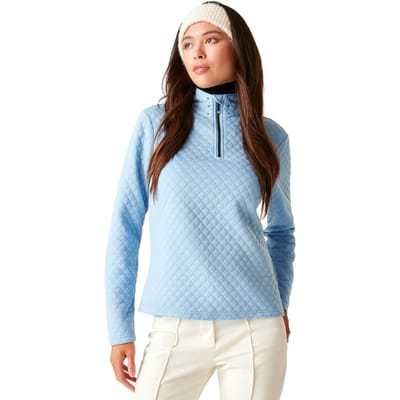 Glamourize middenlaag isolerende actieve fleecetrui met 1/4 rits voor dames