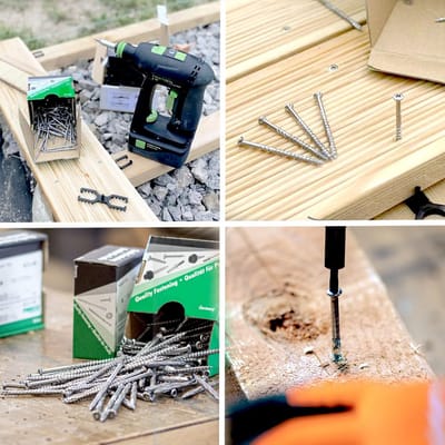 1000x RVS Terrasschroeven 4 x 50 mm met Torx A2 - Schroeven voor Houten Terras en Buitenconstructies