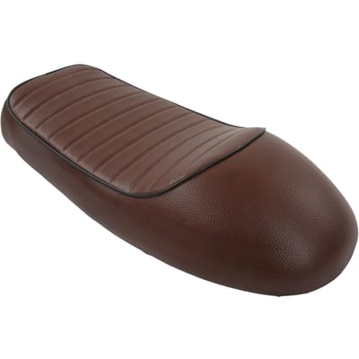 Coussin de siège de moto en forme de bosse, style vintage, pour CB125, CB175, CB200, CB350, CB360, CB400 marron