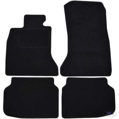 Tapis De Sol Noir Velours - J&J AUTOMOTIVE - BMW 7 Série F01 - Sur Mesure - Antidérapant - Imperméable noir