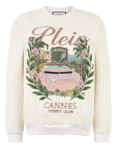 Washed Sweatshirt Cannes Tennis Club