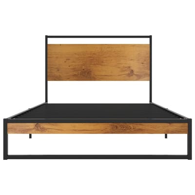 vidaXL - Bedframe - metaal - 100x200 - cm