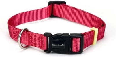 Beeztees hondenhalsband Uni roze 20-30 cm x 10 mm