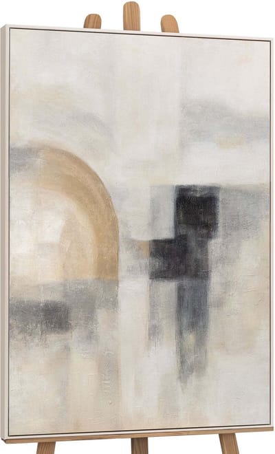 Canvas schilderij handgeschilderd ghostly light abstract – YS-Art Gallery – Luxe wanddecoratie voor woonkamer – Modern schilderij voor slaapkamer en hal