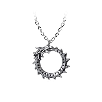 Alchemy - Mini Jormungand Ketting - Zilverkleurig