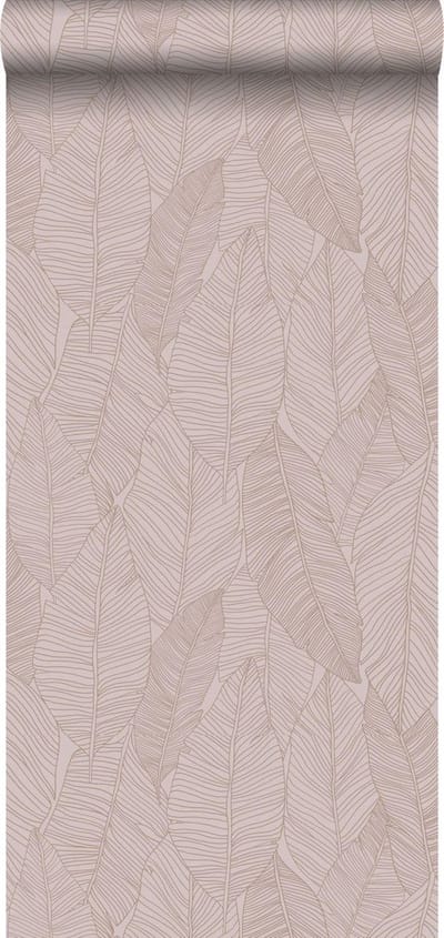Origin Wallcoverings behang bladeren oudroze - 347712 - 0,53 x 10,05 m