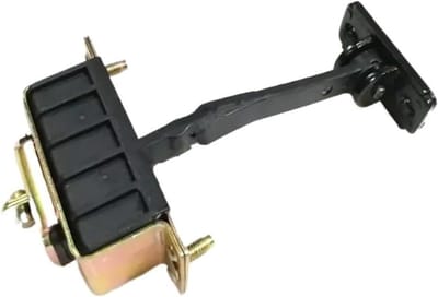 Deurstopper Deurscharnier - Deurvastzetter Controleband - Schade Voorkomen - Duurzaam Metaal - 10x10 millimeter - Zwart