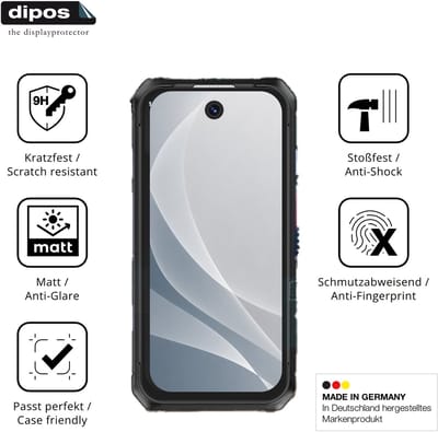 dipos – 2x Matte Pantserfolie geschikt voor ZOKOE Max-O 3.88 Inch | 9H Screenprotector