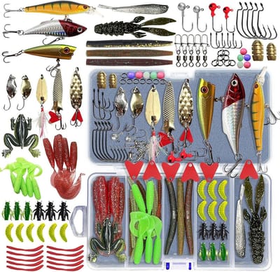 Vis Lures Set - Vliegvis Set Visgerei - Vissen Vangen - Realistische 3D Ogen - 87 Stuks - Multicolor