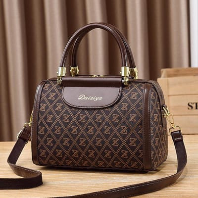 Nieuwe Dames Middelbare Leeftijd Moeder Tas Mode Kussen Tas 100 Schouder Crossbody Boston Dames Tas . black