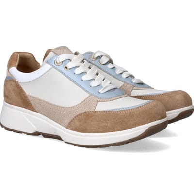Xsensible Pristina Sneakers - Leer - Dames - Beige - Maat 38