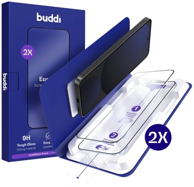 2-Pack Screenprotector Geschikt voor Samsung Galaxy S24 FE - Buddi Easy Fit Tempered Glass met Installatietray - 9H+ Gehard Glas - Case Friendly Glasplaatje - Eenvoudige montage