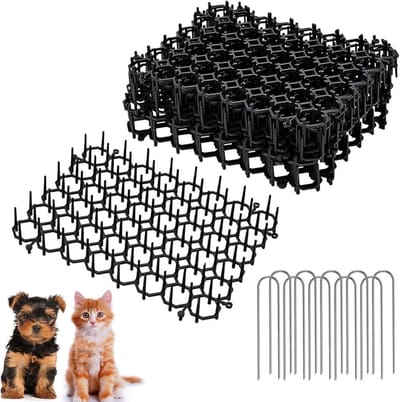 Spijkermat voor Kattenafschrikking, Kattenafschrikmat voor Meubels en Tuin, 6 Stuks, Effectieve Bescherming tegen Krabben en Beschadigen van Meubels