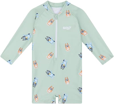 Swim Essentials - Jongens Zwempak 2-6 maanden - 62/68 - Groen - Bluey - Baby