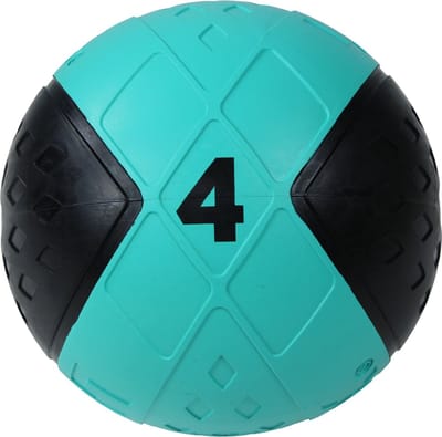 Lifemaxx LMX Medicijn Bal - Medicine Ball - 4 kg - Zwart/Blauw