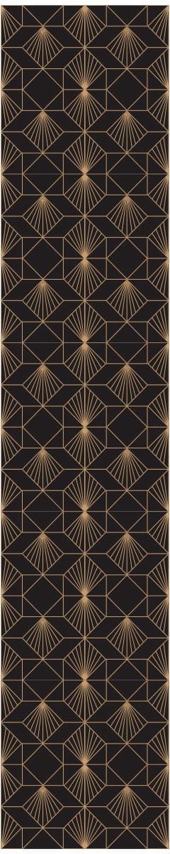Voorgelijmd vliesbehang - Geometrisch Art Deco patroon - 1 rol van 300x60 cm