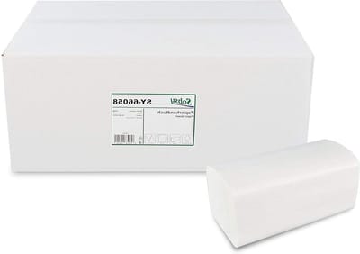 Papieren handdoeken 2-laags hoogwit 4000 v-vouw ZZ - absorberend en duurzaam